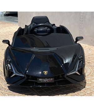 Coche eléctrico niños Lamborghini SIAN, 12v, negro metalizado, RC 2.4ghz, INDA152-SianBlack
